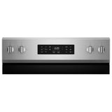 Whirlpool YWFES4530SZ Electric Range, 5.3 cu. ft. Capacity, 30 inch Exterior Width, Convection, 5 Burners, Storage Drawer, Air Fry, Steam Clean, 3,000 W Highest Element, FingerPrint Ressistant Sta colour