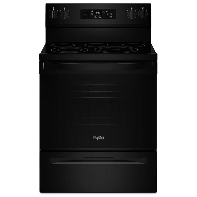 Whirlpool YWFES5030RB Electric Range, 5.3 cu. ft. Capacity, 30 inch Exterior Width, Convection, 5 Burners, Storage Drawer, Yes, Self Clean, 3,000 W Highest Element, Black colour