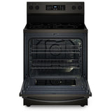 Whirlpool YWFES5030RV Electric Range, 5.3 cu. ft. Capacity, 30 inch Exterior Width, Convection, 5 Burners, Storage Drawer, Yes, Self Clean, 3,000 W Highest Element, Black Stainless Steel colour