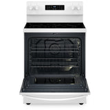Whirlpool YWFES5030RW Electric Range, 5.3 cu. ft. Capacity, 30 inch Exterior Width, Convection, 5 Burners, Storage Drawer, Yes, Self Clean, 3,000 W Highest Element, White colour