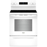 Whirlpool YWFES5030RW Electric Range, 5.3 cu. ft. Capacity, 30 inch Exterior Width, Convection, 5 Burners, Storage Drawer, Yes, Self Clean, 3,000 W Highest Element, White colour
