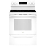 Whirlpool YWFES5030RW Electric Range, 5.3 cu. ft. Capacity, 30 inch Exterior Width, Convection, 5 Burners, Storage Drawer, Yes, Self Clean, 3,000 W Highest Element, White colour