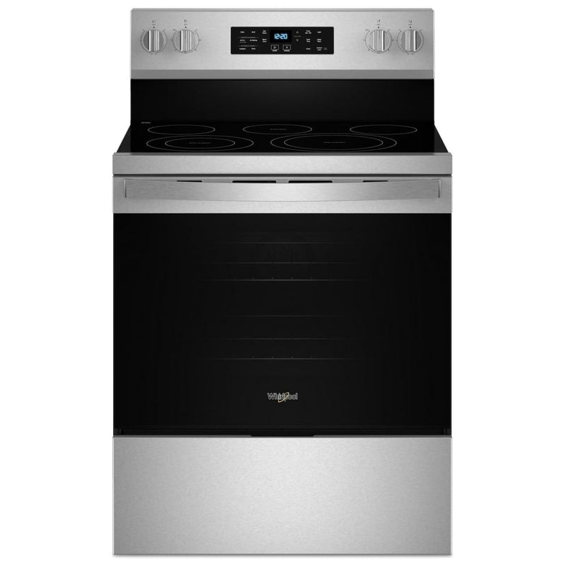 Whirlpool YWFES5030RZ Electric Range, 5.3 cu. ft. Capacity, 30 inch Exterior Width, Convection, 5 Burners, Storage Drawer, Yes, Self Clean, 3,000 W Highest Element, Stainless Steel colour
