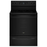 Whirlpool YWFES5730SB Electric Range, 5.3 cu. ft. Capacity, 30 inch Exterior Width, Convection, 5 Burners, Storage Drawer, Air Fry, Self Clean, 3,000 W Highest Element, Black colour