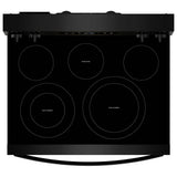 Whirlpool YWFES5730SB Electric Range, 5.3 cu. ft. Capacity, 30 inch Exterior Width, Convection, 5 Burners, Storage Drawer, Air Fry, Self Clean, 3,000 W Highest Element, Black colour