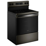 Whirlpool YWFES5730SV Electric Range, 5.3 cu. ft. Capacity, 30 inch Exterior Width, Convection, 5 Burners, Storage Drawer, Air Fry, Self Clean, 3,000 W Highest Element, Black Stainless colour
