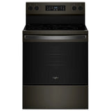 Whirlpool YWFES5730SV Electric Range, 5.3 cu. ft. Capacity, 30 inch Exterior Width, Convection, 5 Burners, Storage Drawer, Air Fry, Self Clean, 3,000 W Highest Element, Black Stainless colour