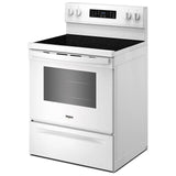 Whirlpool YWFES5730SW Electric Range, 5.3 cu. ft. Capacity, 30 inch Exterior Width, Convection, 5 Burners, Storage Drawer, Air Fry, Self Clean, 3,000 W Highest Element, White colour