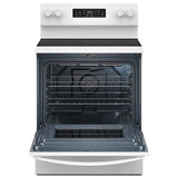 Whirlpool YWFES5730SW Electric Range, 5.3 cu. ft. Capacity, 30 inch Exterior Width, Convection, 5 Burners, Storage Drawer, Air Fry, Self Clean, 3,000 W Highest Element, White colour