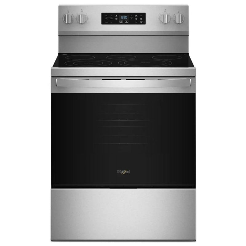 Whirlpool YWFES5730SZ Electric Range, 5.3 cu. ft. Capacity, 30 inch Exterior Width, Convection, 5 Burners, Storage Drawer, Air Fry, Self Clean, 3,000 W Highest Element, FingerPrint Resistant Stainless Steel colour