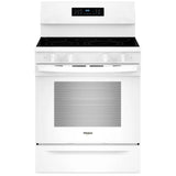 Whirlpool YWFES7030SW Electric Range, 5.3 cu. ft. Capacity, 30 inch Exterior Width, True Convection, 5 Burners, Storage Drawer, Air Fry, Self Clean, 3,000 W Highest Element, White colour