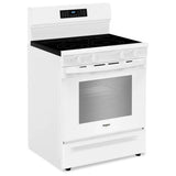 Whirlpool YWFES7030SW Electric Range, 5.3 cu. ft. Capacity, 30 inch Exterior Width, True Convection, 5 Burners, Storage Drawer, Air Fry, Self Clean, 3,000 W Highest Element, White colour