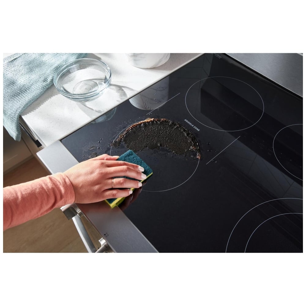 Whirlpool YWFES7030SZ Electric Range, 5.3 cu. ft. Capacity, 30 inch Exterior Width, True Convection, 5 Burners