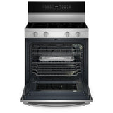 Whirlpool YWFES7030SZ Electric Range, 5.3 cu. ft. Capacity, 30 inch Exterior Width, True Convection, 5 Burners, Storage Drawer, Air Fry, Self Clean, 3,000 W Highest Element, FingerPrint Resistant Stainless Steel colour