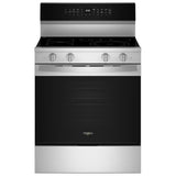 Whirlpool YWFES7030SZ Electric Range, 5.3 cu. ft. Capacity, 30 inch Exterior Width, True Convection, 5 Burners, Storage Drawer, Air Fry, Self Clean, 3,000 W Highest Element, FingerPrint Resistant Stainless Steel colour