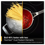 Whirlpool YWFES7030SZ Electric Range, 5.3 cu. ft. Capacity, 30 inch Exterior Width, True Convection, 5 Burners, Storage Drawer, Air Fry, Self Clean, 3,000 W Highest Element, FingerPrint Resistant Stainless Steel colour