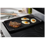 Whirlpool YWFES7030SZ Electric Range, 5.3 cu. ft. Capacity, 30 inch Exterior Width, True Convection, 5 Burners, Storage Drawer, Air Fry, Self Clean, 3,000 W Highest Element, FingerPrint Resistant Stainless Steel colour