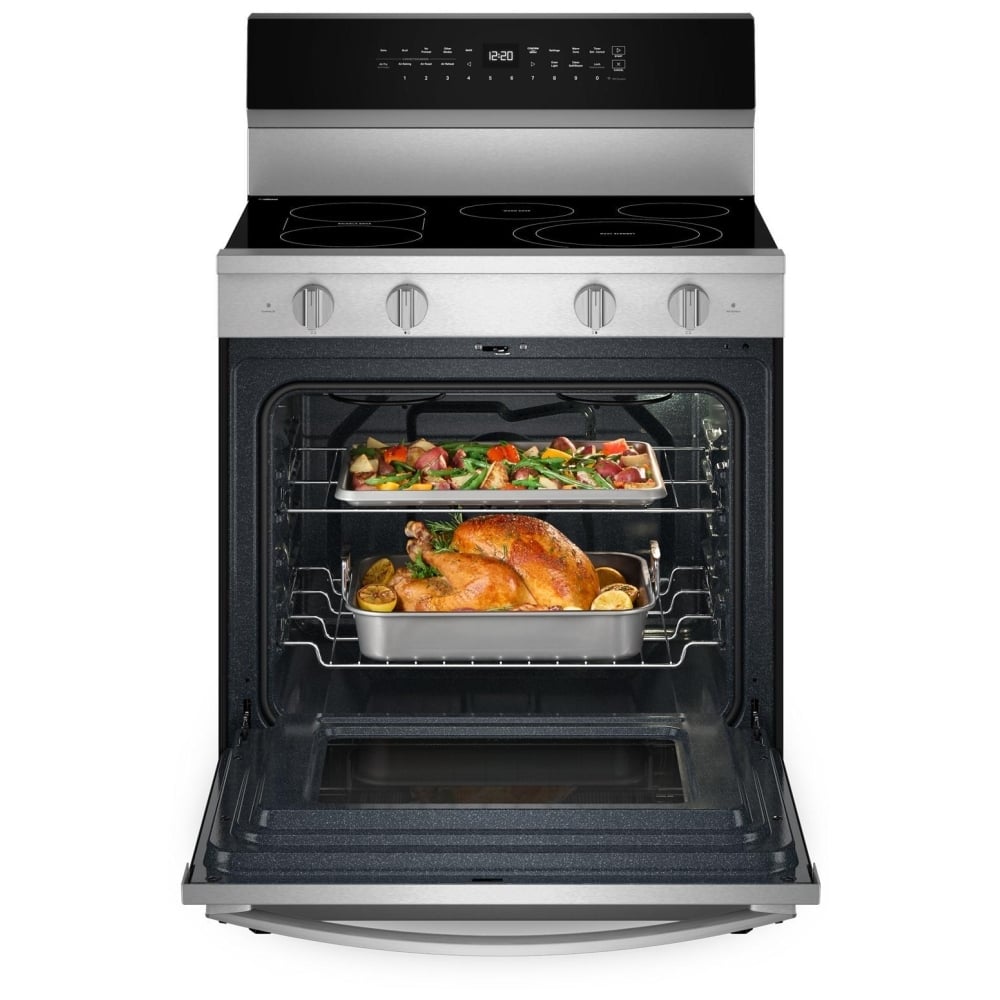 Whirlpool YWFES7030SZ Electric Range, 5.3 cu. ft. Capacity, 30 inch Exterior Width, True Convection, 5 Burners
