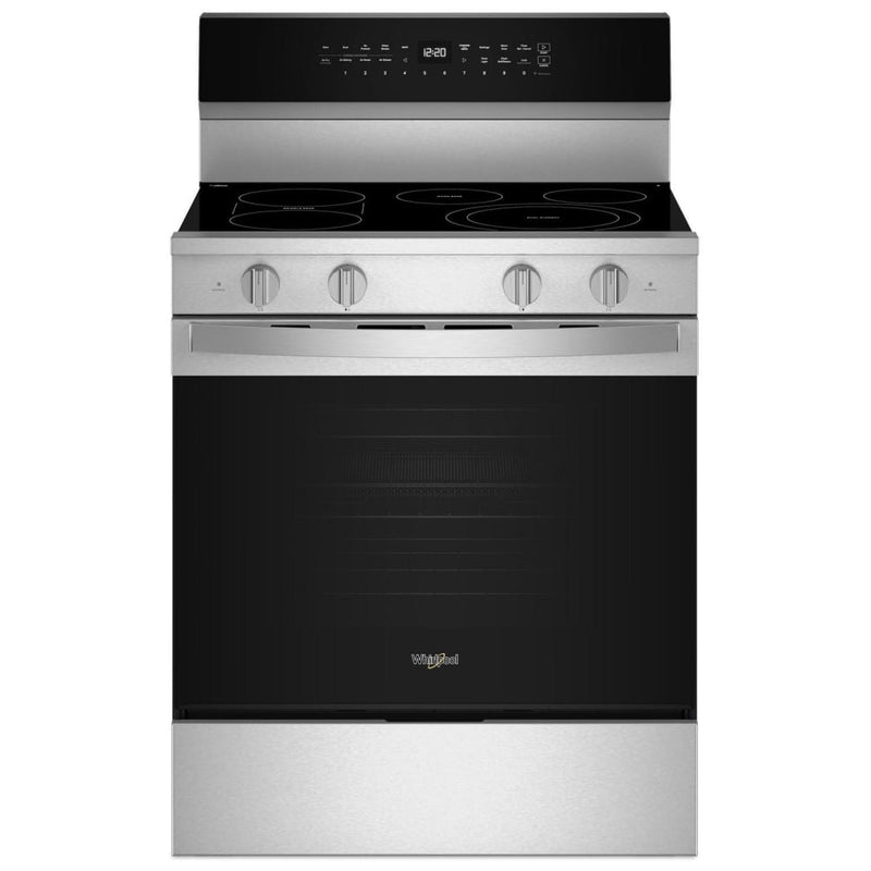 Whirlpool YWFES7530RZ Electric Range, 5.3 cu. ft. Capacity, 30 inch Exterior Width, True Convection, 5 Burners, Storage Drawer, Yes, Self Clean, 3,000 W Highest Element, Stainless Steel colour