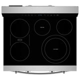 Whirlpool YWFES7530RZ Electric Range, 5.3 cu. ft. Capacity, 30 inch Exterior Width, True Convection, 5 Burners, Storage Drawer, Yes, Self Clean, 3,000 W Highest Element, Stainless Steel colour