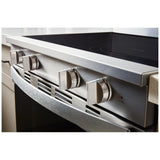 Whirlpool YWFES7530RZ Electric Range, 5.3 cu. ft. Capacity, 30 inch Exterior Width, True Convection, 5 Burners, Storage Drawer, Yes, Self Clean, 3,000 W Highest Element, Stainless Steel colour
