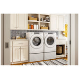 Whirlpool YWHD560CHW Electric Dryer, 7.4 cu. ft. Dryer Capacity, 36 Dry Cycles, 4 Temperature Settings, Ventless - Heat Pump, Stackable, White colour