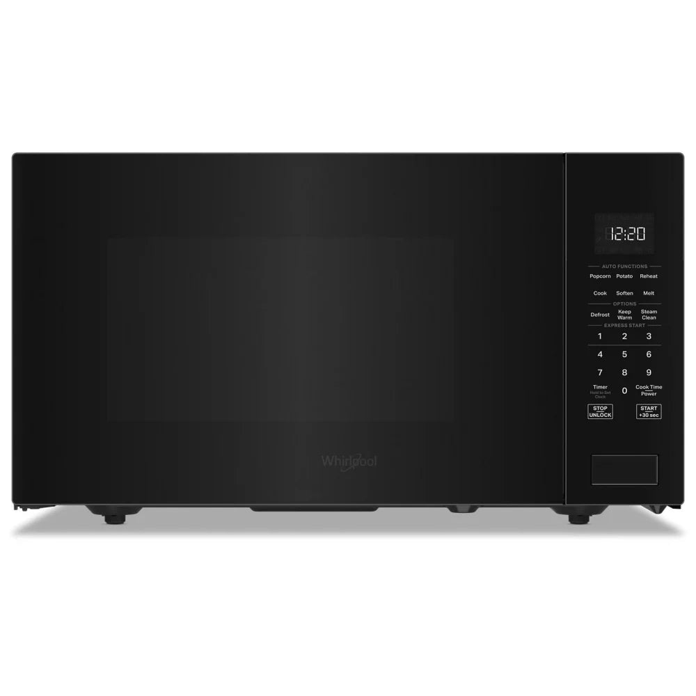 Whirlpool YWMCS7022SB Countertop Microwave, 22 inch Exterior Width, 1.6 cu. ft. Capacity, 1,100 W Watts, Black colour