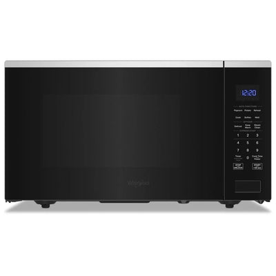 Whirlpool YWMCS7022SS Countertop Microwave, 22 inch Exterior Width, 1.6 cu. ft. Capacity, 1,100 W Watts, Stainless Steel colour