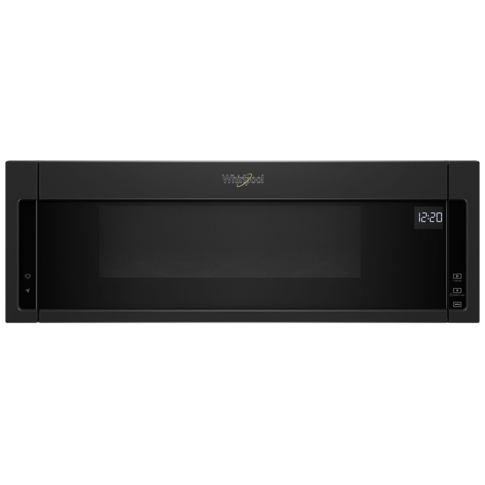 Whirlpool YWML55011HB Over the Range Microwave, 30 inch Exterior Width, 1.1 cu. ft. Capacity, 400 CFM, 900 W Watts, Halogen , Black colour