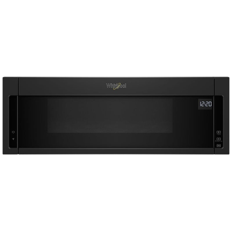 Whirlpool YWML55011HB Over the Range Microwave, 30 inch Exterior Width, 1.1 cu. ft. Capacity, 400 CFM, 900 W Watts, Halogen , Black colour