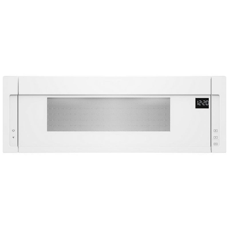 Whirlpool YWML55011HW Over the Range Microwave, 30 inch Exterior Width, 1.1 cu. ft. Capacity, 400 CFM, 900 W Watts, Halogen , White colour