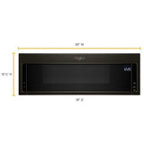 Whirlpool YWML75011HV Over the Range Microwave, 30 inch Exterior Width, 1.1 cu. ft. Capacity, 400 CFM, 1000 W Watts, LED, 10 5/16 inch Height, Black Stainless Steel colour
