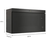 Whirlpool YWMMF5930PV Over the Range Microwave, 30 inch Exterior Width, 1.1 cu. ft. Capacity, 300 CFM, 1,000 W Watts, LED, Black Stainless Steel colour