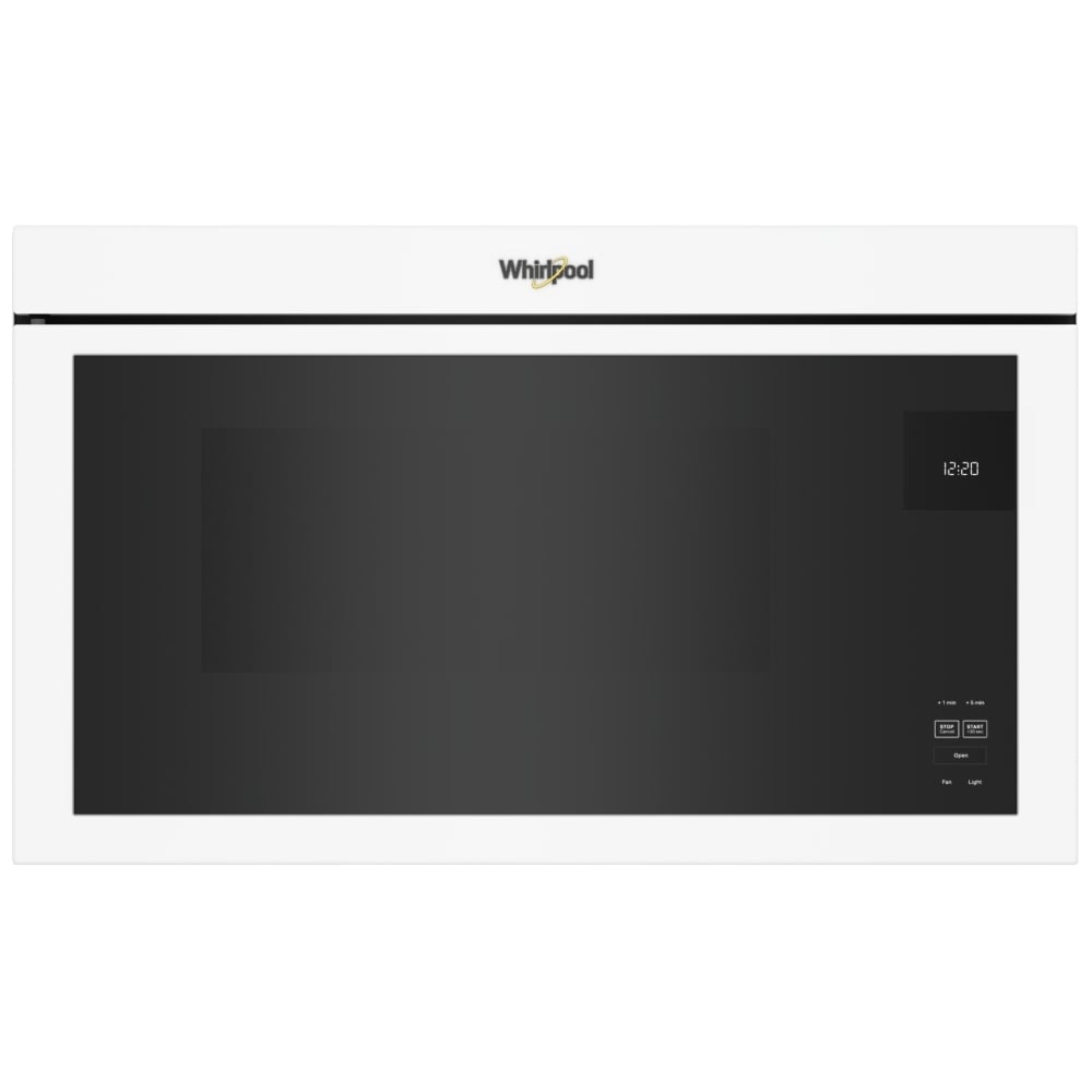 Whirlpool YWMMF5930PW Over the Range Microwave, 30 inch Exterior Width, 1.1 cu. ft. Capacity, 300 CFM, 1,000 W Watts, LED, White colour