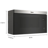 Whirlpool YWMMF5930PZ Over the Range Microwave, 30 inch Exterior Width, 1.1 cu. ft. Capacity, 300 CFM, 1,000 W Watts, LED, Stainless Steel colour