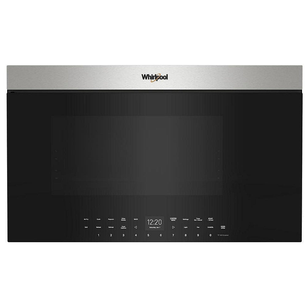 Whirlpool YWMMF7330RZ Over the Range Microwave, 30 inch Exterior Width, 1.1 cu. ft. Capacity, Stainless Steel colour Air Fry/Roast/Grill Mode