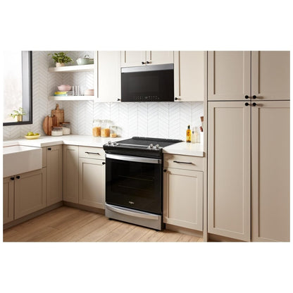 Whirlpool YWMMF7330RZ Over the Range Microwave, 30 inch Exterior Width, 1.1 cu. ft. Capacity, Stainless Steel colour Air Fry/Roast/Grill Mode