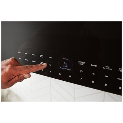 Whirlpool YWMMF7330RZ Over the Range Microwave, 30 inch Exterior Width, 1.1 cu. ft. Capacity, Stainless Steel colour Air Fry/Roast/Grill Mode