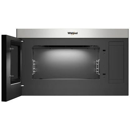 Whirlpool YWMMF7330RZ Over the Range Microwave, 30 inch Exterior Width, 1.1 cu. ft. Capacity, 400 CFM, Convection, 900 W Watts, LED, 17.88 inch Height, Stainless Steel colour Air Fry/Roast/Grill Mode