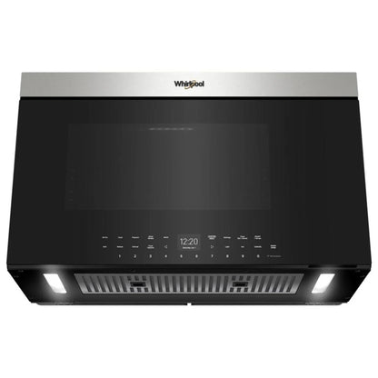 Whirlpool YWMMF7330RZ Over the Range Microwave, 30 inch Exterior Width, 1.1 cu. ft. Capacity, 400 CFM, Convection, 900 W Watts, LED, 17.88 inch Height, Stainless Steel colour Air Fry/Roast/Grill Mode