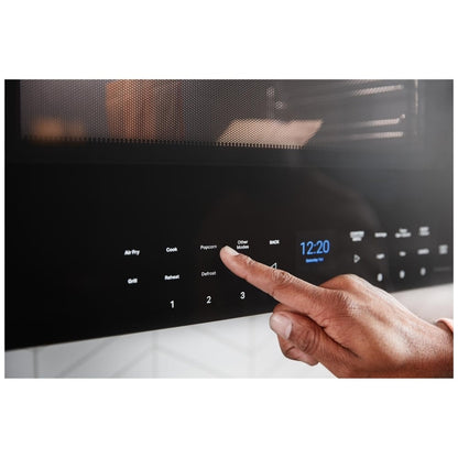 Whirlpool YWMMF7330RZ Over the Range Microwave, 30 inch Exterior Width, 1.1 cu. ft. Capacity, Stainless Steel colour Air Fry/Roast/Grill Mode