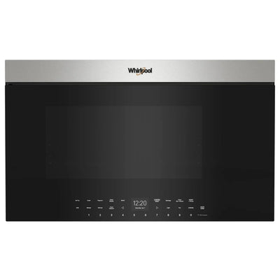 Whirlpool YWMMF7330RZ Over the Range Microwave, 30 inch Exterior Width, 1.1 cu. ft. Capacity, 400 CFM, Convection, 900 W Watts, LED, 17.88 inch Height, Stainless Steel colour Air Fry/Roast/Grill Mode