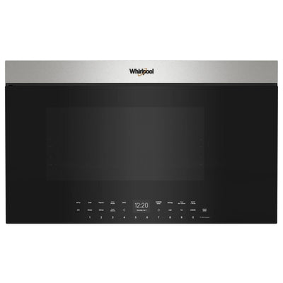 Whirlpool YWMMF7330RZ Over the Range Microwave, 30 inch Exterior Width, 1.1 cu. ft. Capacity, Stainless Steel colour Air Fry/Roast/Grill Mode