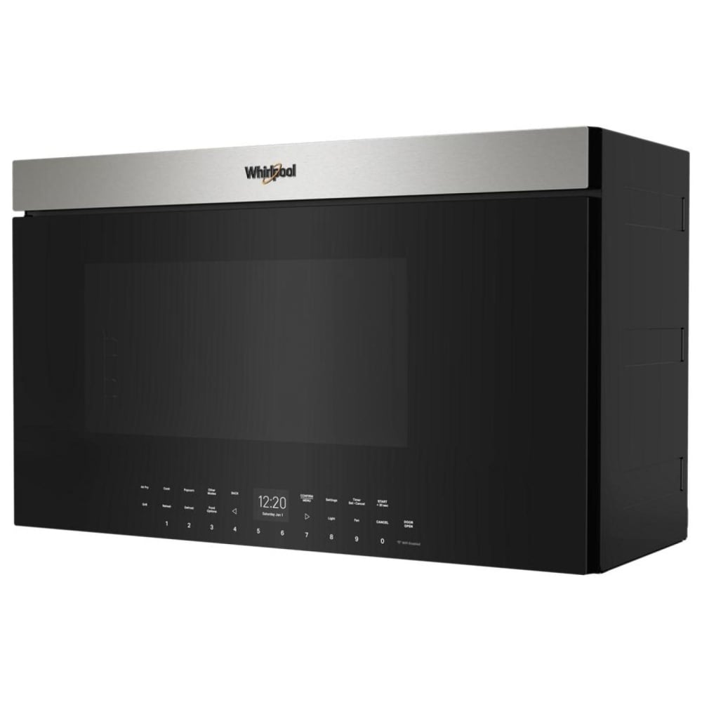 Whirlpool YWMMF7330RZ Over the Range Microwave, 30 inch Exterior Width, 1.1 cu. ft. Capacity, Stainless Steel colour Air Fry/Roast/Grill Mode