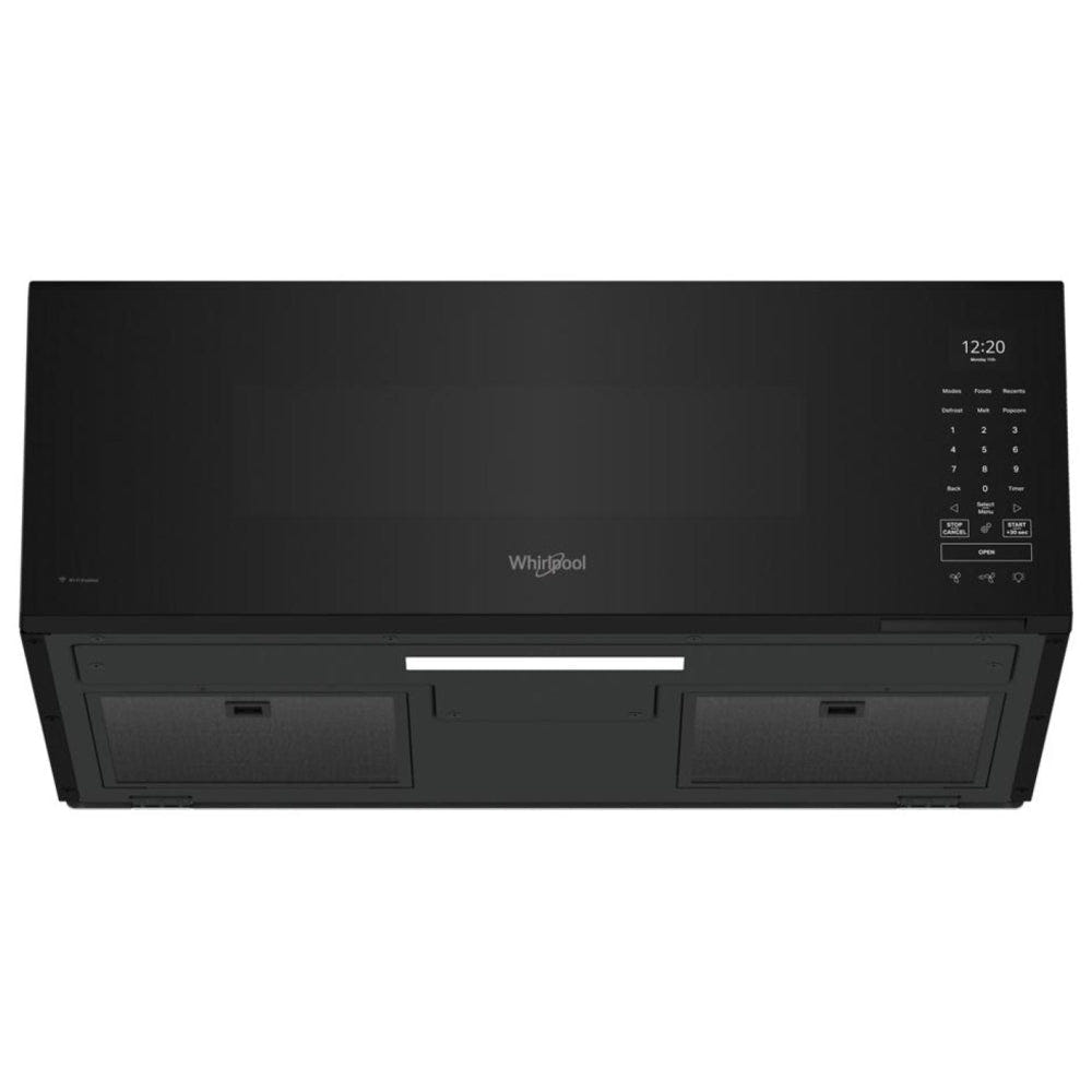 Whirlpool YWML75011HB Over the Range Microwave, 30 inch Exterior Width, 1.1 cu. ft. Capacity, 400 CFM, 1000 W Watts, LED, 10 5/16 inch Height, Black colour