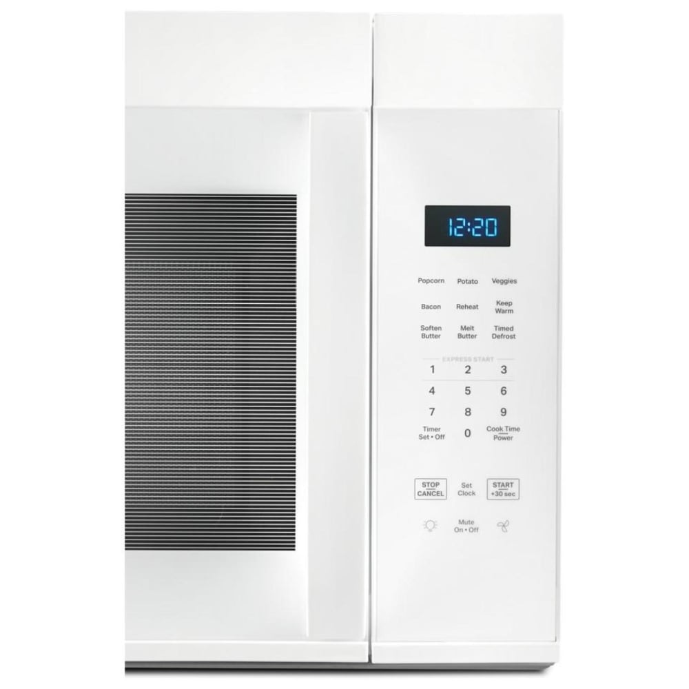 Whirlpool YWMMS3130RW Over the Range Microwave, 30 inch Exterior Width, 1.7 cu. ft. Capacity, 300 CFM, 900 W Watts, Incandescent , White colour