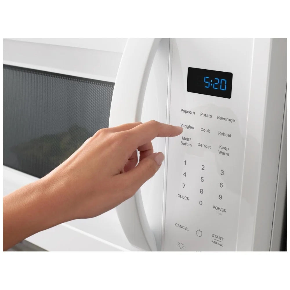 Whirlpool YWMMS3230SW Over the Range Microwave, 30 inch Exterior Width, 1.9 cu. ft. Capacity, 300 CFM, 1,000 W Watts, Incandescent , White colour