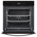 Whirlpool YWOS52ES4MZ Single Wall Oven, 24 inch Exterior Width, True Convection, Self Clean, 2.9 cu. ft. Capacity, Wifi Enabled, Air Fry, Stainless Steel colour