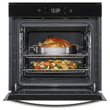 Whirlpool YWOS52ES4MZ Single Wall Oven, 24 inch Exterior Width, True Convection, Self Clean, 2.9 cu. ft. Capacity, Wifi Enabled, Air Fry, Stainless Steel colour