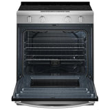 Whirlpool YWSES3330TS Electric Range, 5.3 cu. ft. Capacity, 30 inch Exterior Width, 5 Burners, Storage Drawer, Steam Clean, 3,000 W Highest Element, Stainless Steel colour, FlexHeat™ Elements